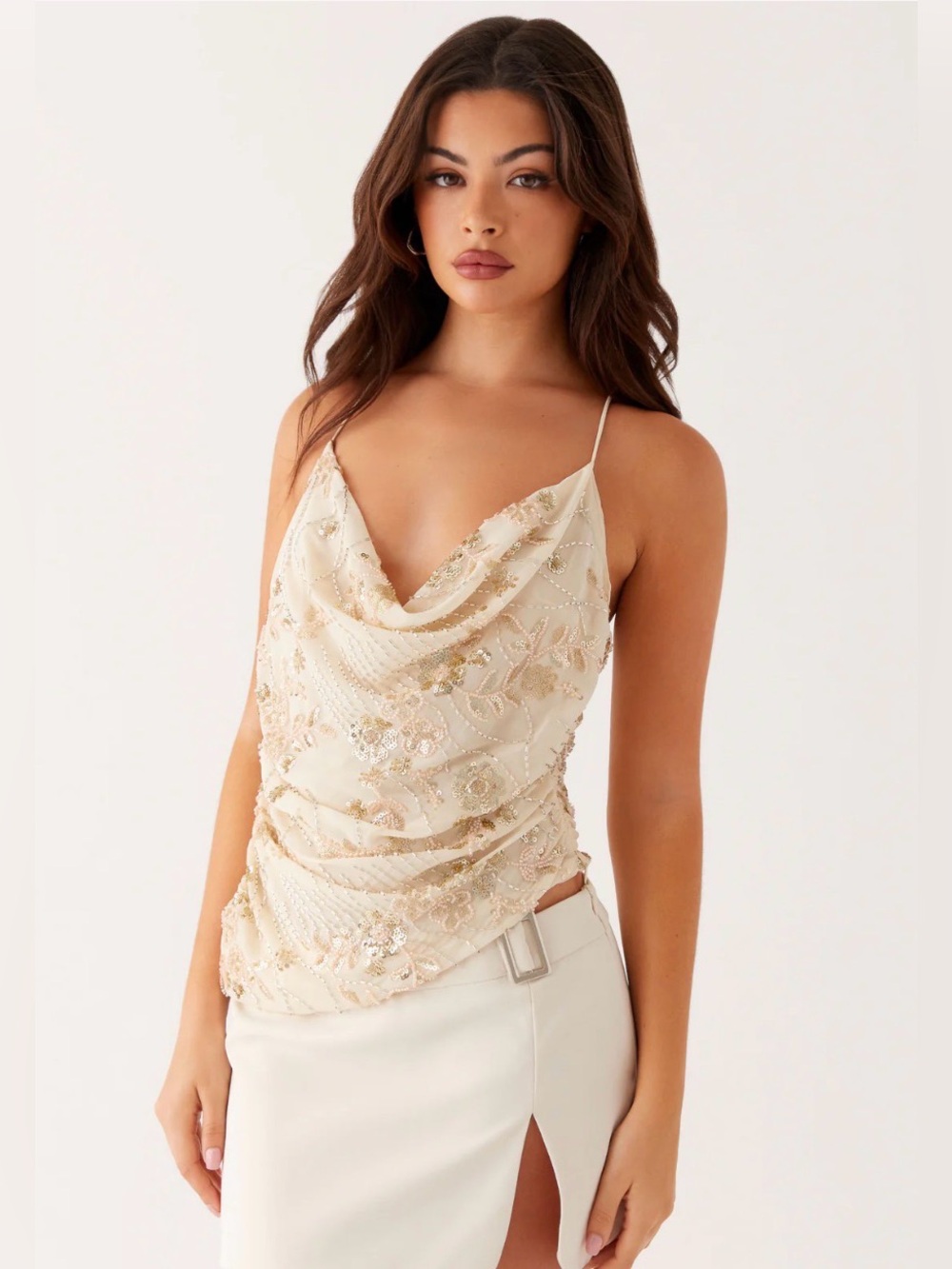 Peppermayo beaded top